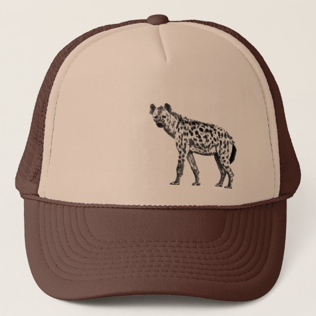 Hyena Stencil Trucker Hat (Front)