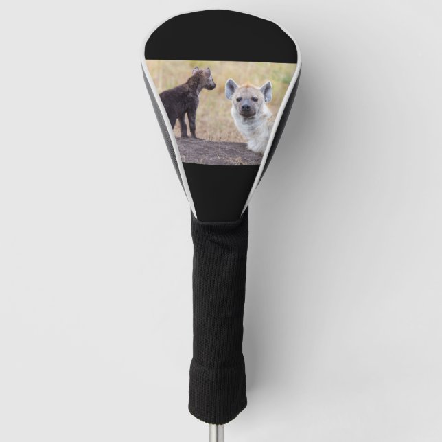 Hyena with young one golf head cover (Front)