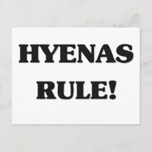 Hyenas Rule Postcard