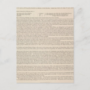 Hyetographic or Rain Map of the World Postcard