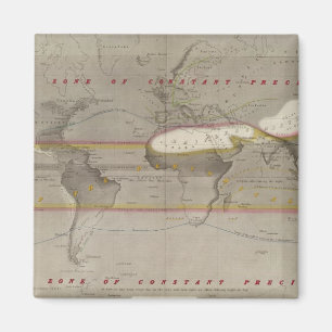 Hyetographic rain map magnet