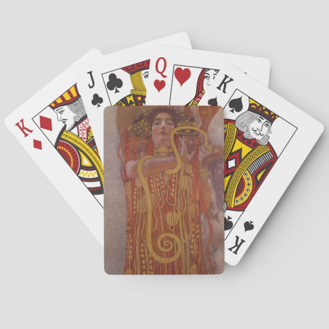 Hygeia by Gustav Klimt Playing Cards (Back)
