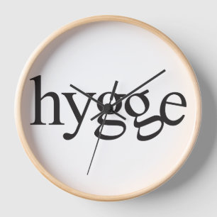 Hygge Black and White Clock