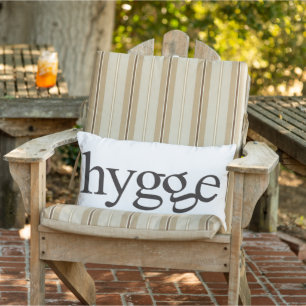 Hygge Black and White Lumbar Pillow