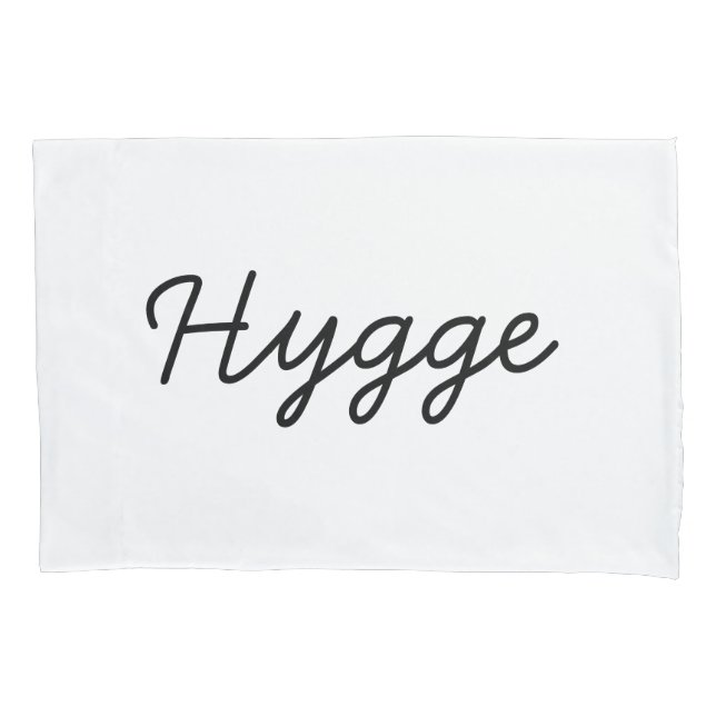 Hygge Black Elegant Pillowcase (Front)
