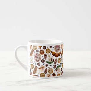 Hygge Christmas Cookie Pattern Espresso Cup