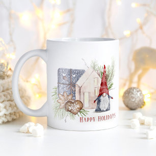 Hygge Christmas Cute Gnome Nordic Holidays Coffee Mug