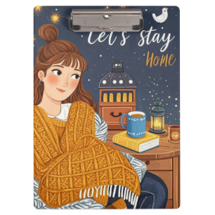 Hygge Cosy Candlelight Night Celebrate Clipboard