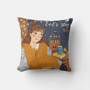 Hygge Cosy Candlelight Night Celebrate  Cushion