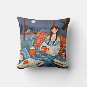 Hygge Cosy Night _ Celebrate cosy nights Cushion