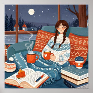 Hygge Cosy Night _ Celebrate cosy nights Poster