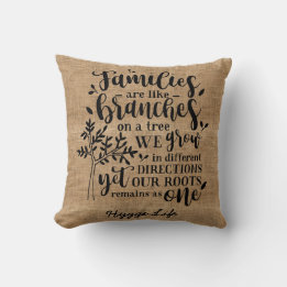 Hygge Decor - Love of Family Like Branches of Tree Cushion
