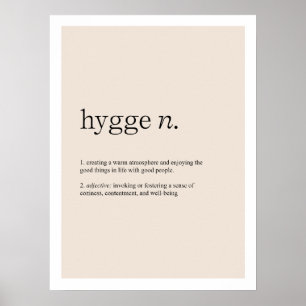 Hygge Definition Art Print