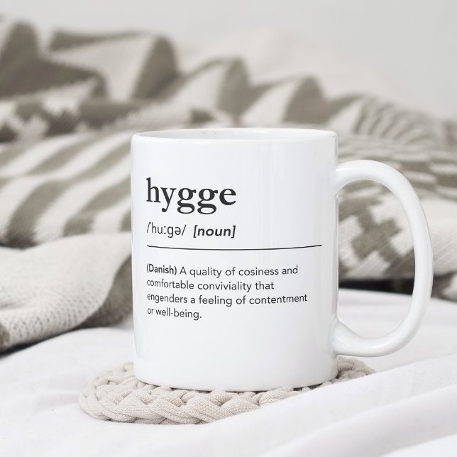 Hygge definition scandinavian cosy season coffee mug (Creator Uploaded)