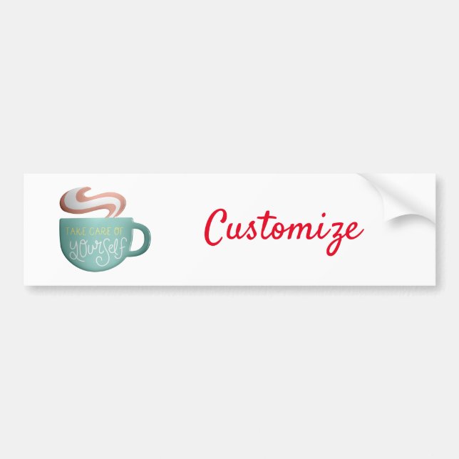 Hygge Drink Self-Care Thunder_Cove   Bumper Sticker (Front)