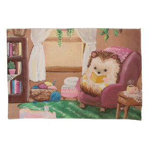 Hygge Hedgehog Pillowcase