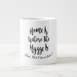 Hygge Home Hot Chocolate Typography Large Coffee Mug