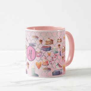 Hygge Mugs Cosy Life Personalised Folkart Pink