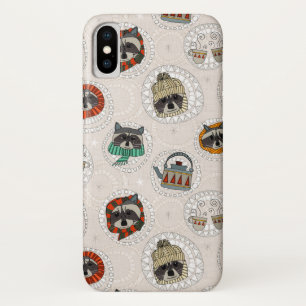 hygge raccoons iPhone x case