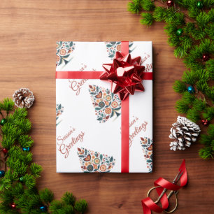 Hygge Scandinavian Minimalist Christmas Wrapping Paper