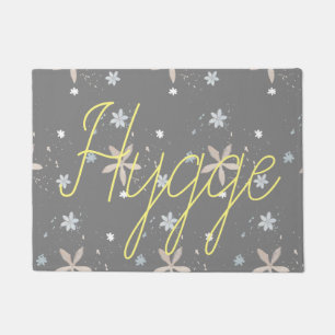 Hygge Snow Flowers Doormat