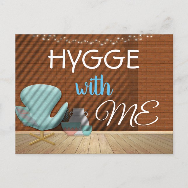 HYGGE with ME Cosy Zen Invitation Postcard (Front)