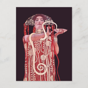 Hygieia by Gustav Klimt  Postcard