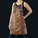 Hygieia by Gustav Klimt, Vintage Art Nouveau Apron<br><div class="desc">Hygieia (c. 1901) by Gustav Klimt is a vintage Victorian Era Symbolism painting featuring the Greek goddess of hygiene, health, cleanliness, and sanitation along with the Aesculapian snake around her arm and the cup of Lethe in her hand. Hygieia is part of one of three paintings known as “The Faculty...</div>