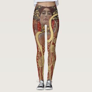 Hygieia by Gustav Klimt, Vintage Art Nouveau Leggings
