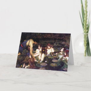 Hylas and the Nymphs, by John William Waterhouse Thank You Card