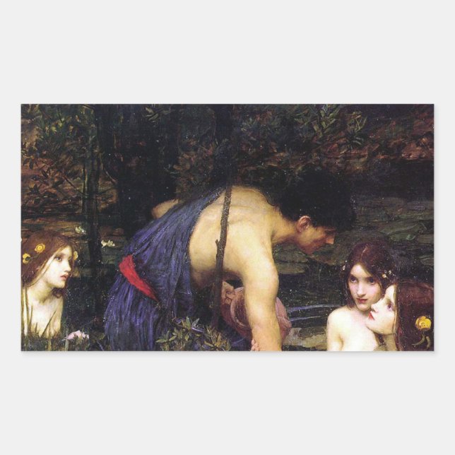 Hylas and the Nymphs Waterhouse Sticker (Front)