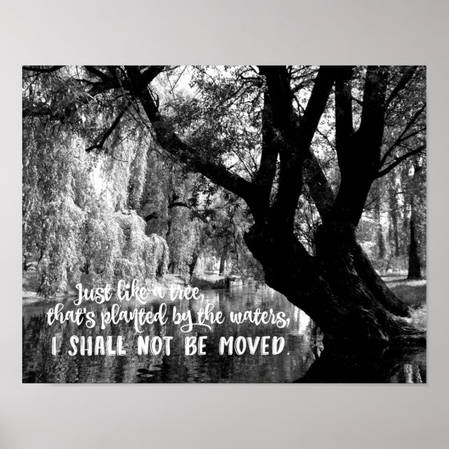 Hymn: I Shall not be Moved w/Willow Tree Poster (Front)