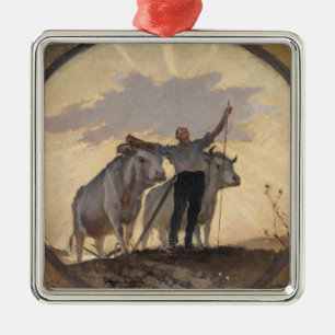 Hymn of the Earth to the Sun, 1892 Metal Tree Decoration