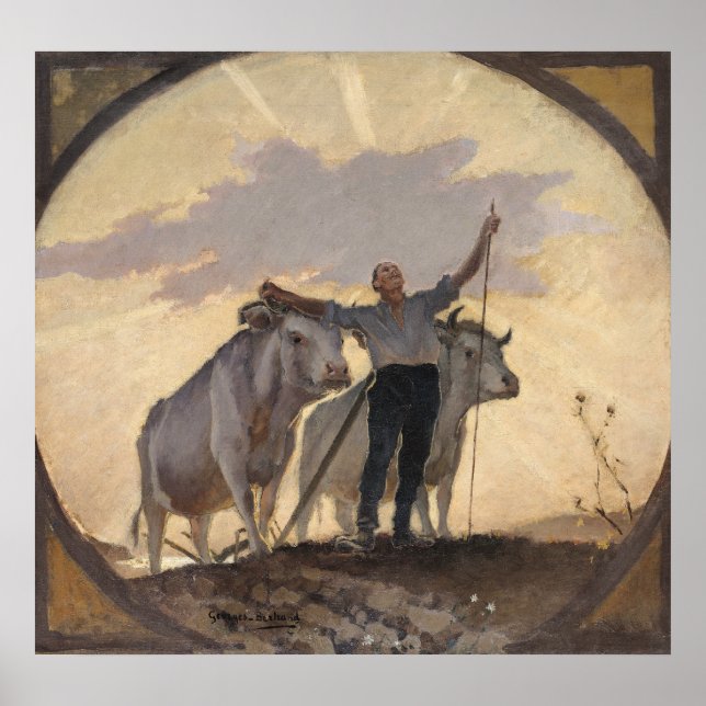 Hymn of the Earth to the Sun, 1892 Poster (Front)