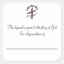 Hymnal Plates In Appreciation of