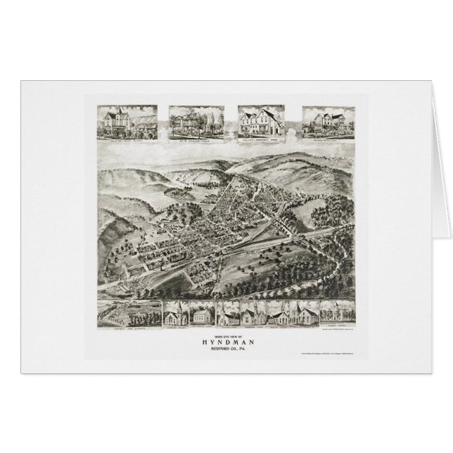 Hyndman, PA Panoramic Map - 1906 (Front Horizontal)