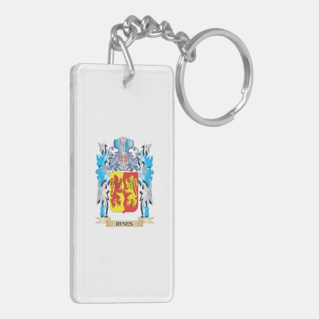 Hynes Coat of Arms - Family Crest Key Ring (Back Left)