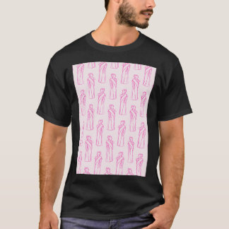 Hypatia Pink Background T-Shirt