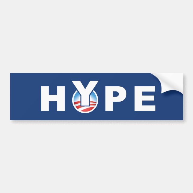 HYPE - OBAMA's HYPE Bumper Sticker (Front)