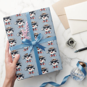 Hyped Up Coffee Cup Wrapping Paper