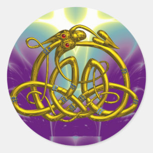 HYPER DRAGON CLASSIC ROUND STICKER