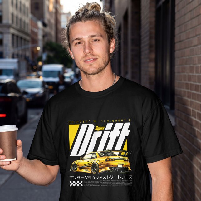 Hyper Drift JDM Street Racing Sports Car T-Shirt (Creator Uploaded)