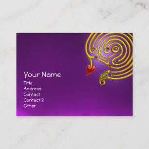 HYPER LABYRINTH AMETHYST ,red yellow purple Business Card