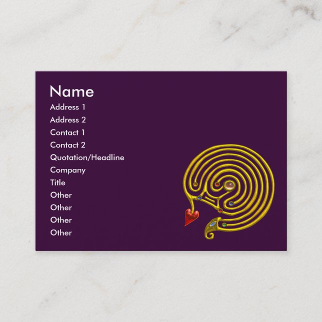 HYPER LABYRINTH BUSINESS CARD (Front)