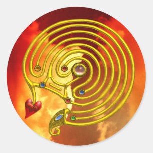 HYPER LABYRINTH CLASSIC ROUND STICKER