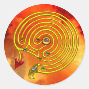 HYPER LABYRINTH CLASSIC ROUND STICKER