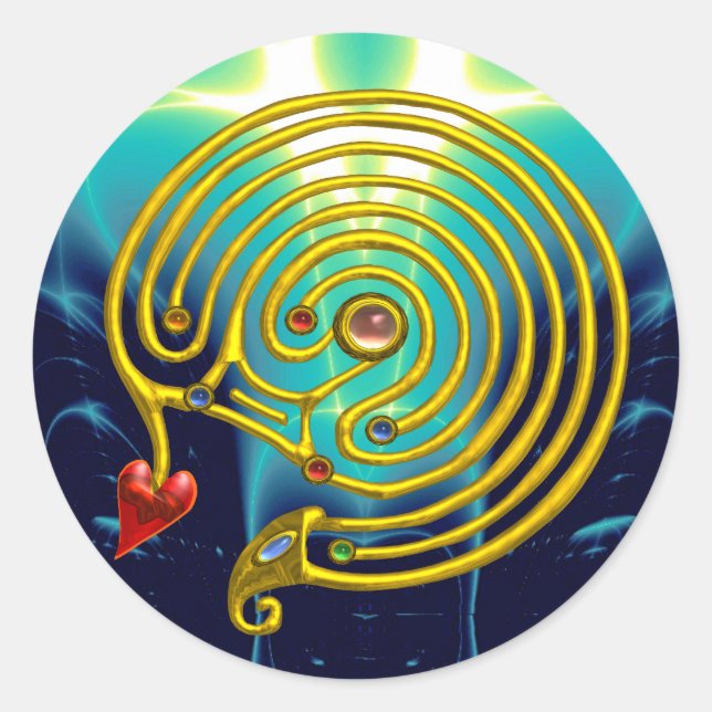 HYPER LABYRINTH CLASSIC ROUND STICKER (Front)