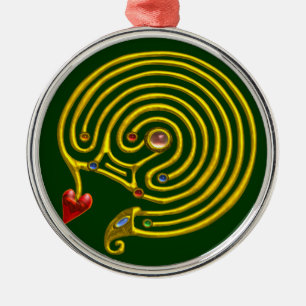 HYPER LABYRINTH green Metal Tree Decoration
