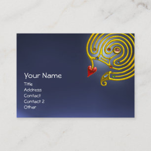 HYPER LABYRINTH TOPAZ ,black red yellow blue Business Card