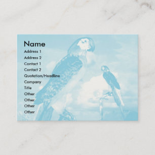HYPER PARROTS / BLUE ARA BUSINESS CARD